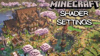 My Current Minecraft Shader Settings [upl. by Bertine]