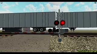 NS 1067 Reading Lines Leads Solo on RoadRailer Train East  Railroad Crossing [upl. by Yahc]