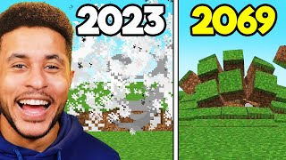 Minecraft 2023 Vs 2069 [upl. by Naenaj]