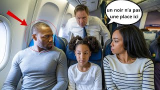 une famille noire humilié dans lavion en plein vole mais il navait aucune idée sur le père [upl. by Isleana]