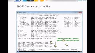 IBM Academic Initiative  Accessing zOS using TN3270 FTP and SSH  Unit 03 [upl. by Ynalem]