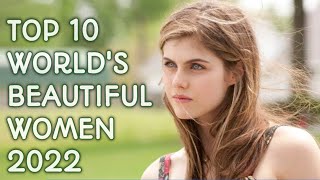 Top 10 Most Beautiful Women In The World 2022 [upl. by Orlanta]