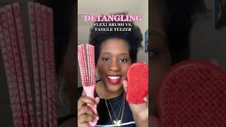 DETANGLING 🚨‼️ FLEXI BRUSH VS TANGLE TEEZER 👀 TIFFANI D [upl. by Patrick]