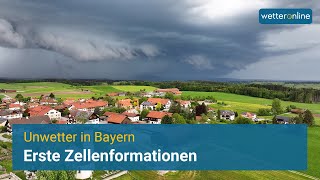 Starke Gewitter in Oberbayern [upl. by Rehpatsirhc]