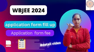 wbjee form fill up 2024  how to fill wbjee form 2024  wbjee registration  application form fee [upl. by Craggy]