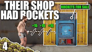 I STOLE A CLANS ROCKETS FROM THEIR SHOP  Solo Rust [upl. by Ely]