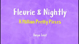 Instkaraoke Fleurie amp Nightly  A Million Pretty Pieces Lyrics [upl. by Lasorella]