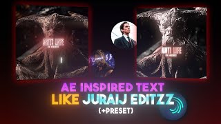 Ae Inspired Text Animation Like juraijeditzz In Alight Motion Z Preset  Pasha Edits [upl. by Ayal]