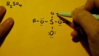 Lewis Dot Structure of H2SO4 Sulfuric Acid [upl. by Brnaba]