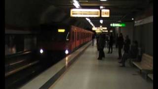 2 Helsinki Metro trains at Rautatientori [upl. by Kalli]