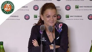 RolandGarros 2016 Press conference Radwanska  R2 [upl. by Heuser876]