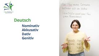 Die 4 Fälle der deutschen Sprache einfach erklärt  Nominativ Genitiv Dativ Akkusativ [upl. by Novahs967]