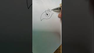 One line eye drawing shorts shortvideo shortsvideo short [upl. by Aneehs]