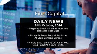 FinXo Capital Daily Financial News 24 10 2024  Megacap Stocks Slide as Investors Reassess Rate Cuts [upl. by Dublin]