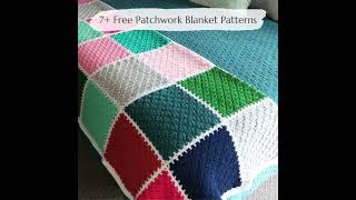 7 Free Crochet Patchwork Blanket Patterns [upl. by Hale913]