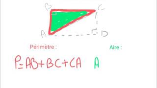 Périmètre et aire dun triangle rectangle [upl. by Aniuqal]