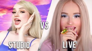 Kim Petras Malibu Studio Vs Live Vocals [upl. by Namrej]