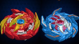 Super Hyperion Vs Kolossal Helios Beyblade Burst Rivals New Update 380 [upl. by Ahseret]