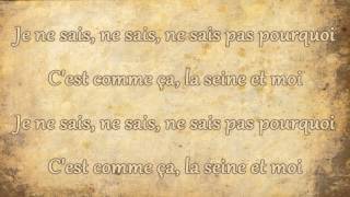 Vanessa Paradis  La Seine Lyrics [upl. by Eineeuq]