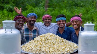 MAKING PANEER  Homemade Paneer making in Village  Traditional Paneer Butter Masala Gravy Recipe [upl. by Anala610]