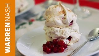 Redcurrant amp Brandy Cream Meringues  Christmas dessert  Recipes by Warren Nash [upl. by Nawor]