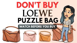 CONS TO THE LOEWE PUZZLE BAG 💕😘 REASONS WHY NOT TO BUY THE LOEWE PUZZLE handbags PUZZLE bag [upl. by Yrahca]