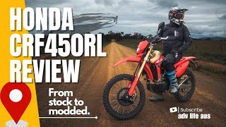 HONDA CRF450RL REVIEW  Downsize your adventure [upl. by Anida]