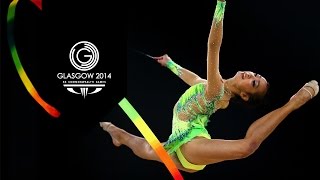 Rhythmic Gymnastics Individual AllAround  Day 2 Highlights  Part 9  Glasgow 2014 [upl. by Ardnovahs]