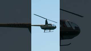 Robinson R44 Raven II helicopter hovering [upl. by Nwahsyt]