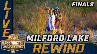 2023 Bassmaster College LIVE at Milford Lake  Finals [upl. by Harmon]