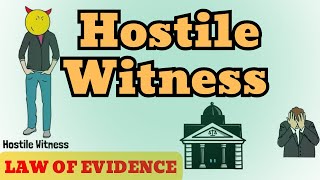 Who is Hostile Witness 😈😈 Law of Evidence HindiUrdu [upl. by Killigrew]