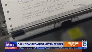 Daily News From a Dot Matrix Printer in 2024 [upl. by Douville]