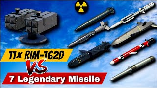 11× RIM162D Airdefence VS Top 7 Legendary Missiles Which One Is best modernwarships [upl. by Zendah]