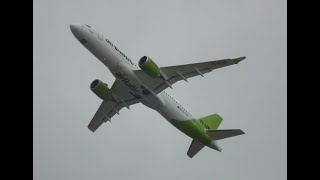 Airbaltic a220300 operating for Eurowings departing LHR [upl. by Alegnaed]