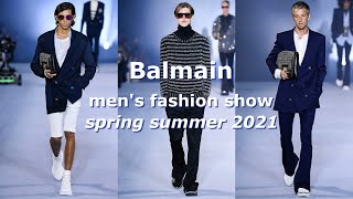 Balmain mens fashion show spring summer 2021 [upl. by Suirrad]