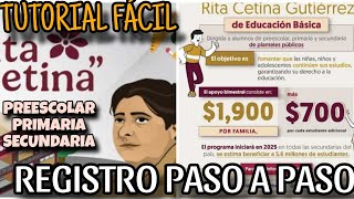 Como Registrarse en la Beca rita cetina Paso a Paso  beca rita cetina REGISTRO [upl. by Kanter]