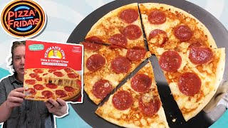 Newmans Own Thin amp Crispy Crust Pepperoni Pizza  PIZZA FRIDAYS review [upl. by Kerry]