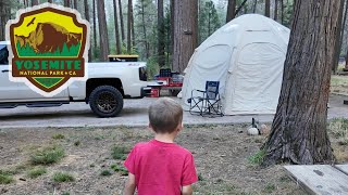 Camping in Yosemite Valley  Biggest Tent We Have Ever Seen [upl. by Llecrup41]