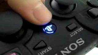 First Dualshock 3 PS button LED mod [upl. by Zimmerman]