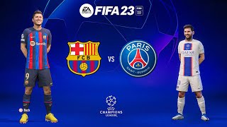 FC Barcelona Vs PSG  Champions league match  Fifa23 gameplay 😡😡😡 [upl. by Chryste]