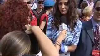 Mille Miglia 2011 le interviste di Teletutto Madalina Ghenea  tg Teletutto [upl. by Trebeh183]