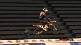 Fast Lap Travis Sewell  Cincinnati Qualifying  AMSOIL Arenacross [upl. by Lindly]