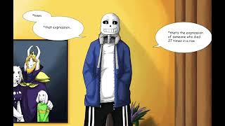 UNDERTALE COMIC DUB TV SANS VS CHARA SHATTERED REALITIES PART 1 [upl. by Mullins]