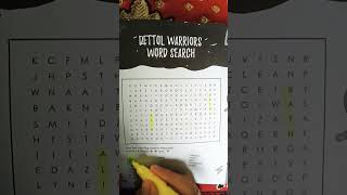 Word search Dettol warrior short viral NisaIdeas [upl. by Bala980]