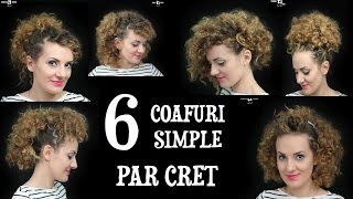 6 Coafuri Simple PAR CRET tutorial 006 ANCA TE INVATA [upl. by Ailes440]