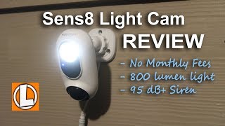 Sens8 Light Cam Review  Unboxing Features Setup Installation Day amp Night Footage [upl. by Nigrom]