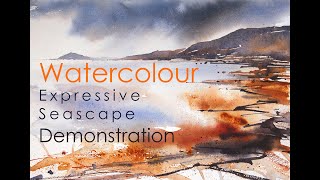 How to Paint with Watercolour  Seascape Video [upl. by Suciram]