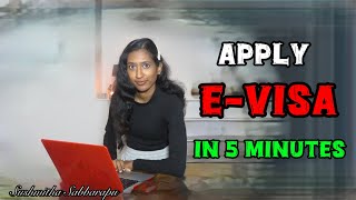 How to apply evisa online in 5 minutesstudentslife abroadstudies ukstudents [upl. by Aratahc]