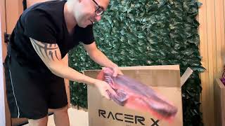 Cadeira Gamer Racer X Branca  Unboxing amp Review [upl. by Gonroff909]