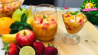 Coctel de Frutas  Escamochas  Postre de Frutas super Facil  Delicioso [upl. by Eirrehs707]